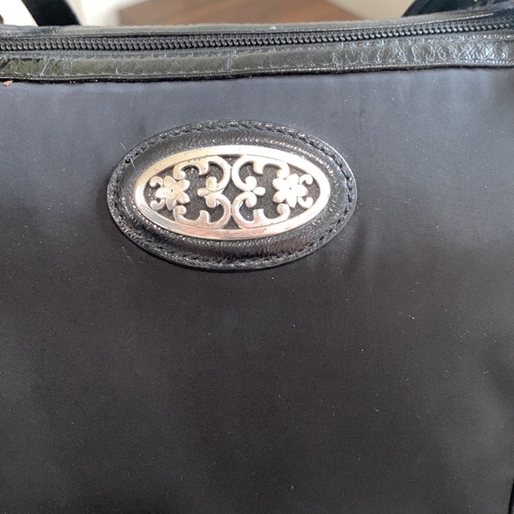 Brighton black nylon tote with leather trim pre loved - Picture 4 of 11